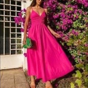 Fuchsia maxi dress from ZARA - new - size L